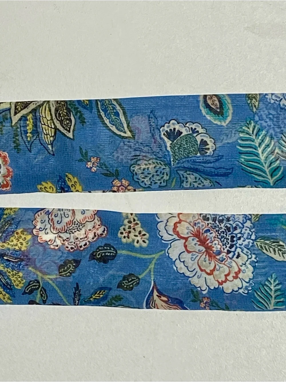 Silk Floral Blue Long Skinny Scarf Free People Virginia Pony Scarf Style